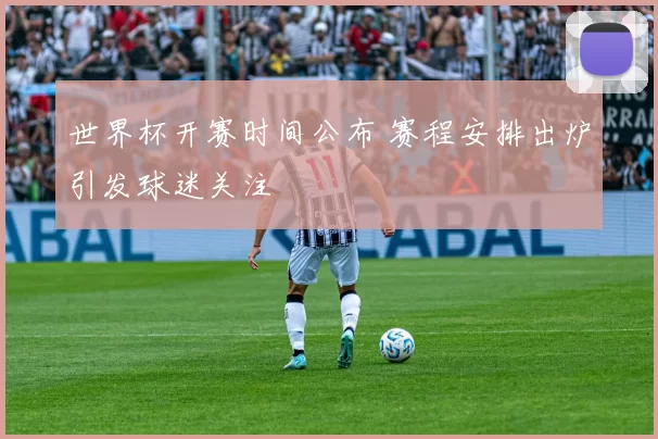 世界杯开赛时间公布 赛程安排出炉引发球迷关注